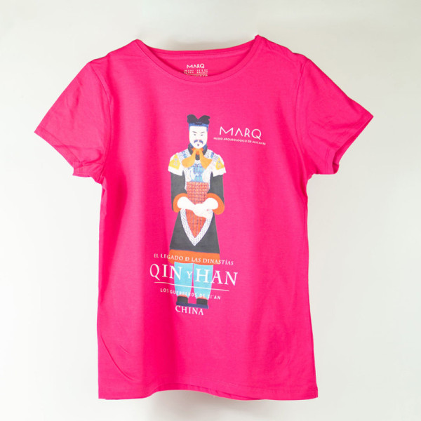 Camiseta Mujer Fucsia Holgada Guerreros de Terracota