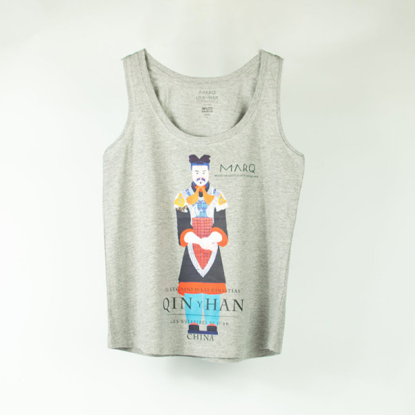 Camiseta Tirantes Gris Guerreros de Tarracota