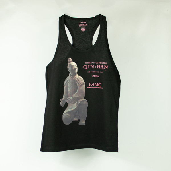 Camiseta Tirantes Negra Nadadora Guerreros de Tarracota