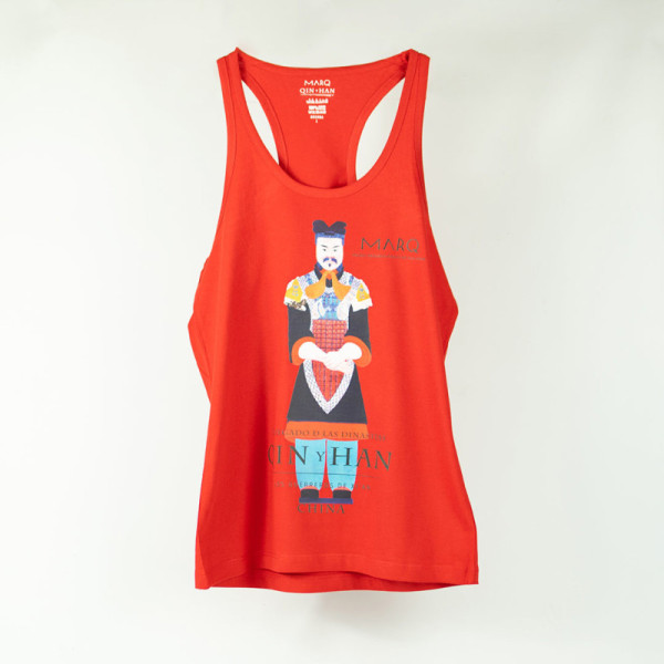 Camiseta Tirantes Roja Nadadora Guerreros de Tarracota
