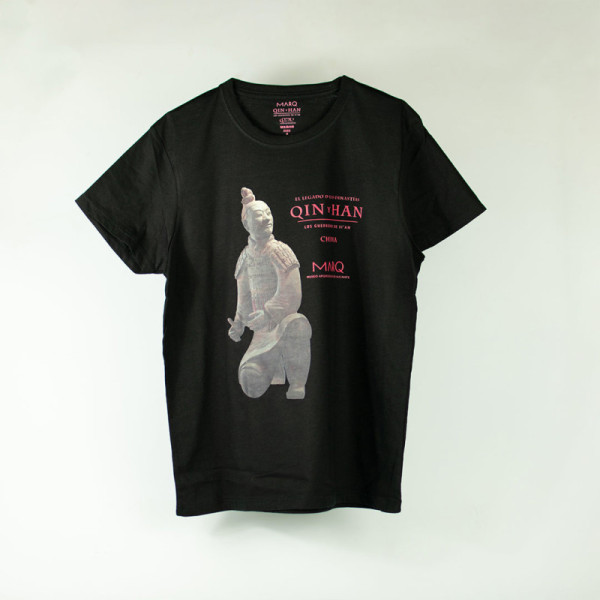 Camiseta Adulto Negra Unisex Guerreros de Terracota
