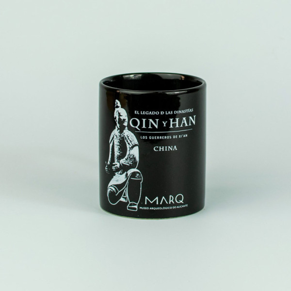 Taza Negra Guerreros de Terracota
